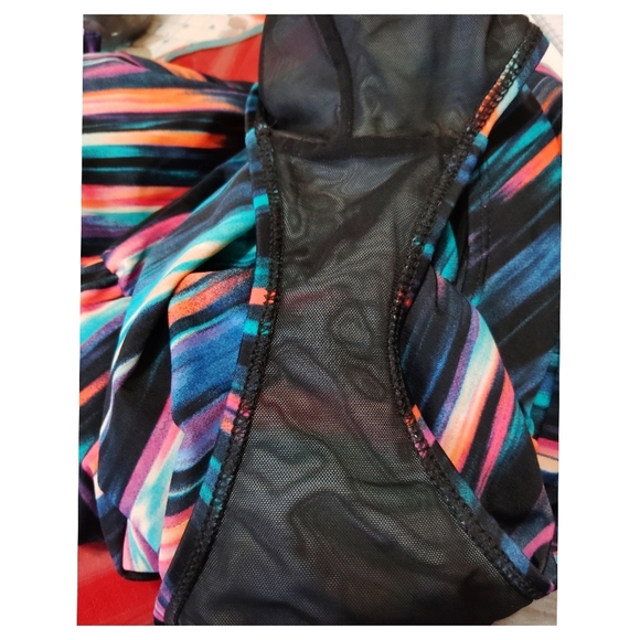 Torrid Multicolor Peekaboo One Piece Swimsuit Size 4 - Picture 5 of 8